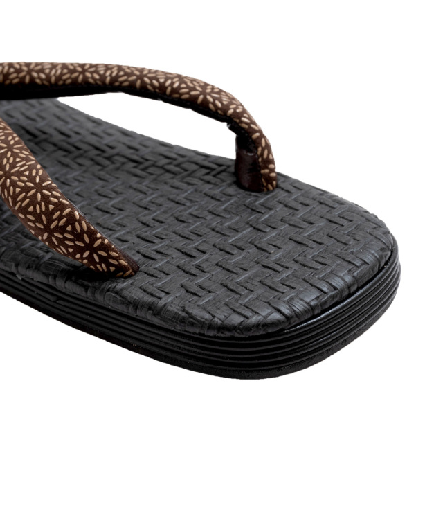 網代織風 印伝雪駄