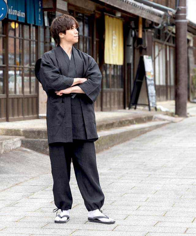 近江ちぢみ本麻羽織（単衣）