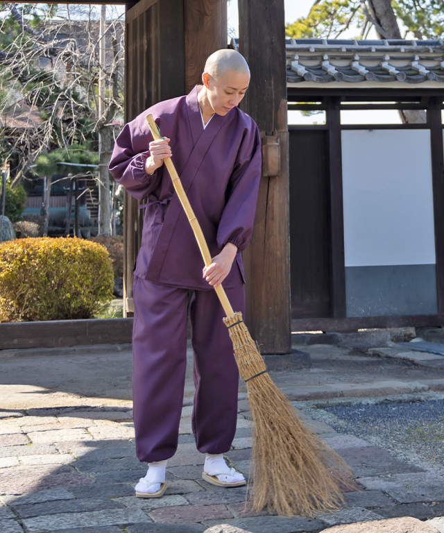 女性用ストレッチツイル作務衣