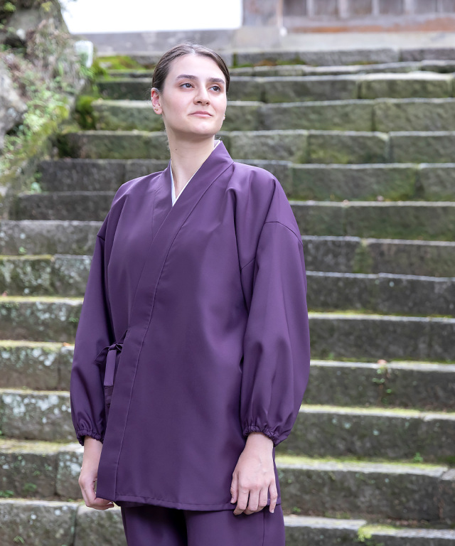 女性用ストレッチツイル作務衣