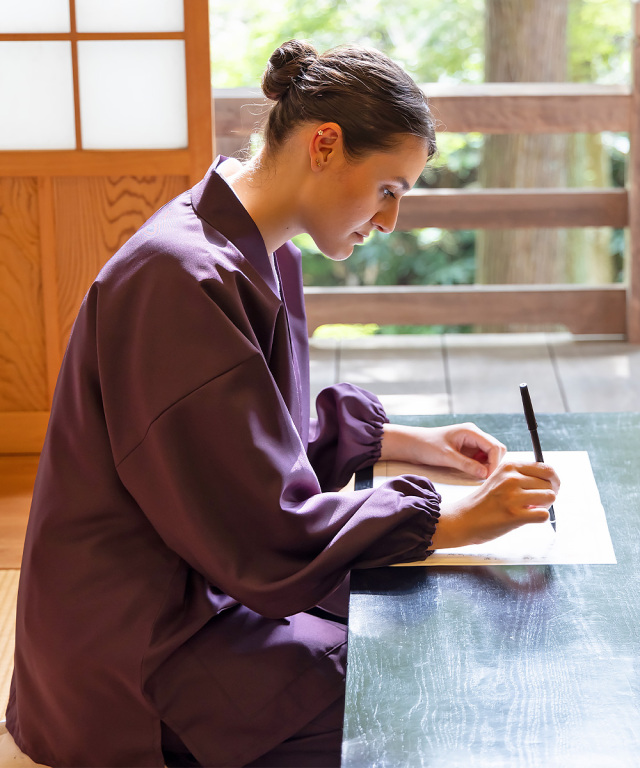 女性用ストレッチツイル作務衣