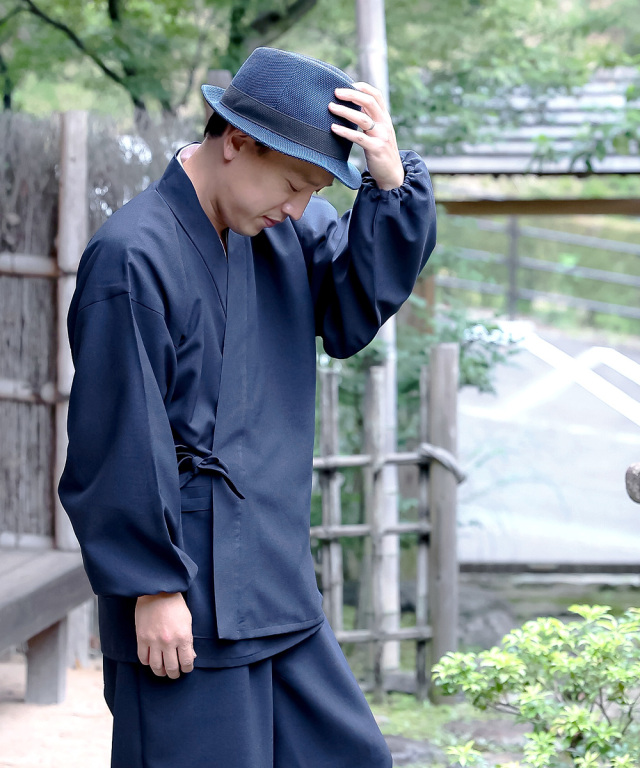 シャンブレー総裏作務衣