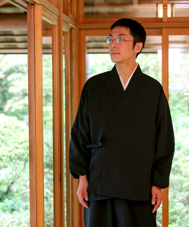 シャンブレー総裏作務衣