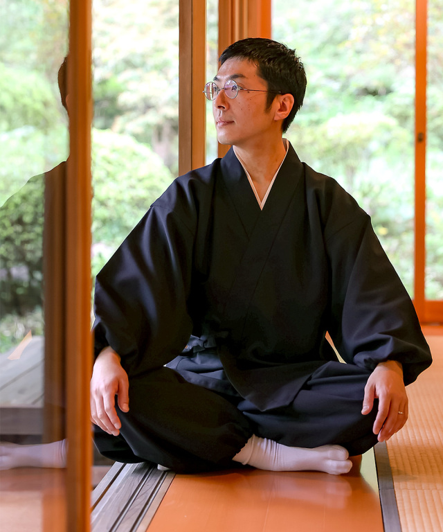 シャンブレー総裏作務衣