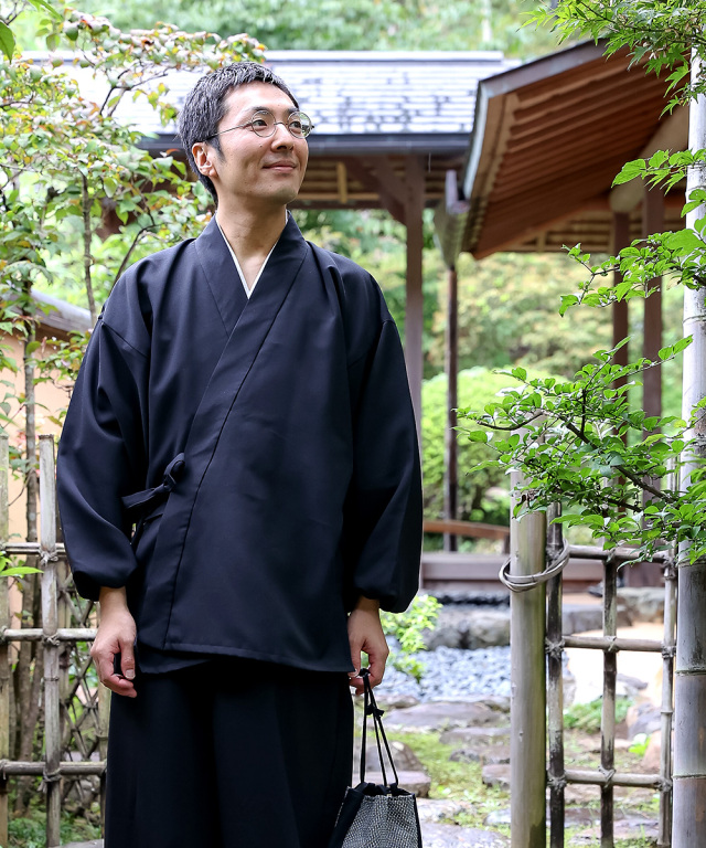 シャンブレー総裏作務衣