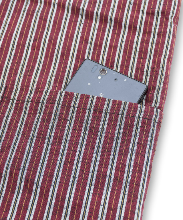 唐桟縞綿入袢天