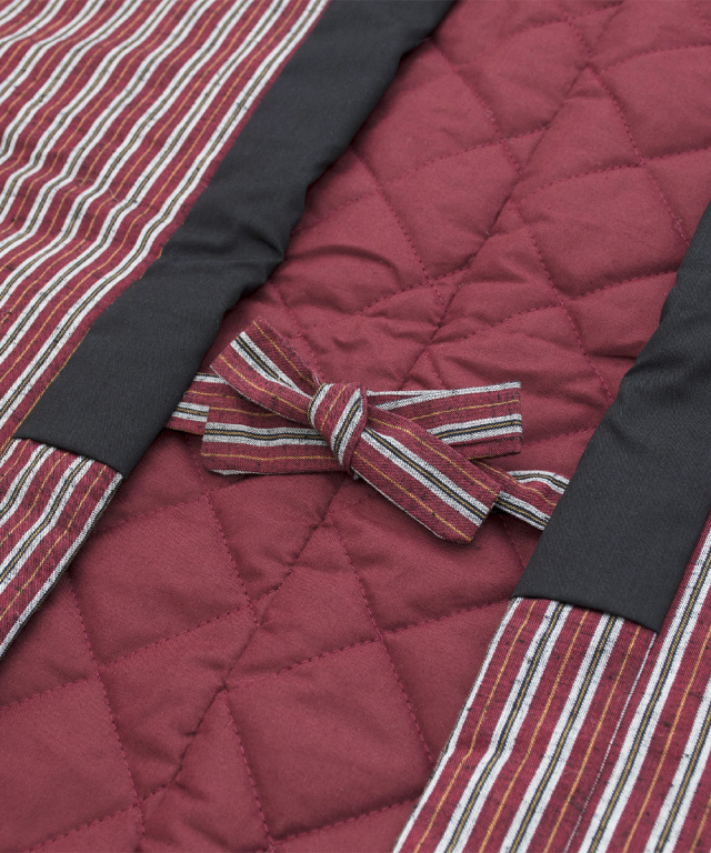 唐桟縞綿入袢天