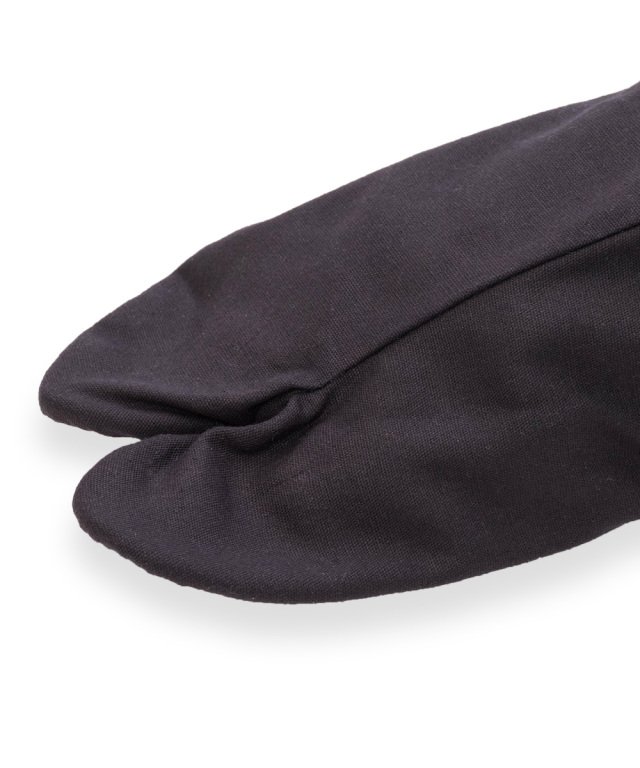 きねや足袋紺木綿黒底