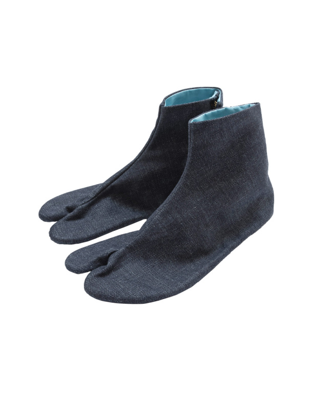 きねや足袋 クロキデニム岡足袋