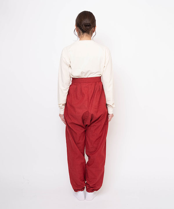 絣紬袴式本もんぺ