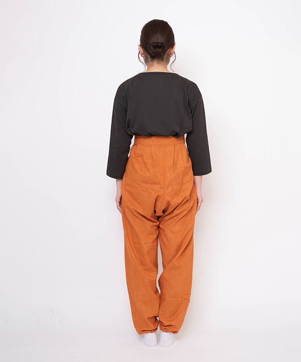 絣紬袴式本もんぺ