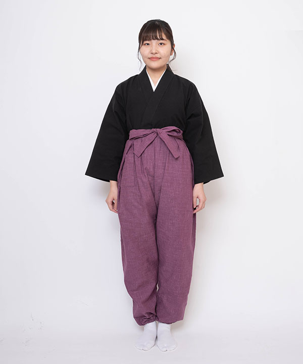 袴式 本もんぺ（ベージュ／縞） 古渡松ヶ枝屋-商品詳細：浅草中