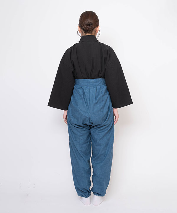 絣紬袴式本もんぺ