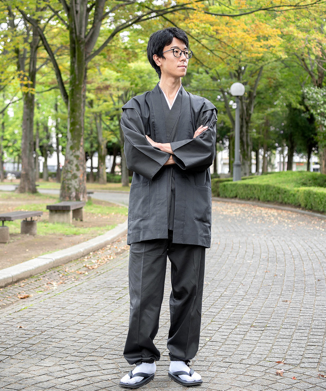 綾織羽織 2番色グレー【和粋庵】 | 作務衣・甚平通販 和粋庵
