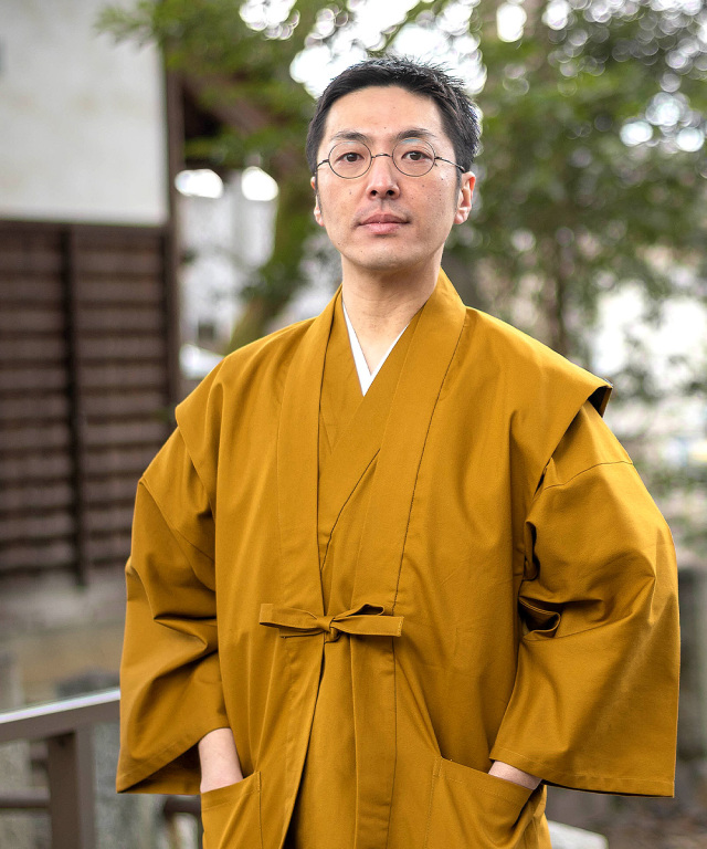 綾織羽織 No.4 金茶【和粋庵】 | 作務衣・甚平通販 和粋庵