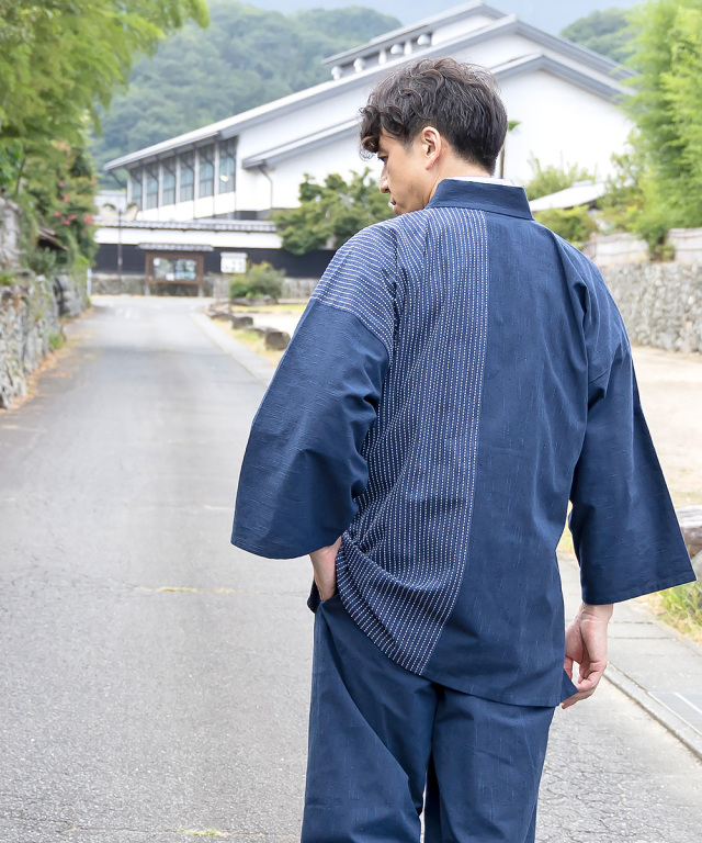 刺子デザイン作務衣