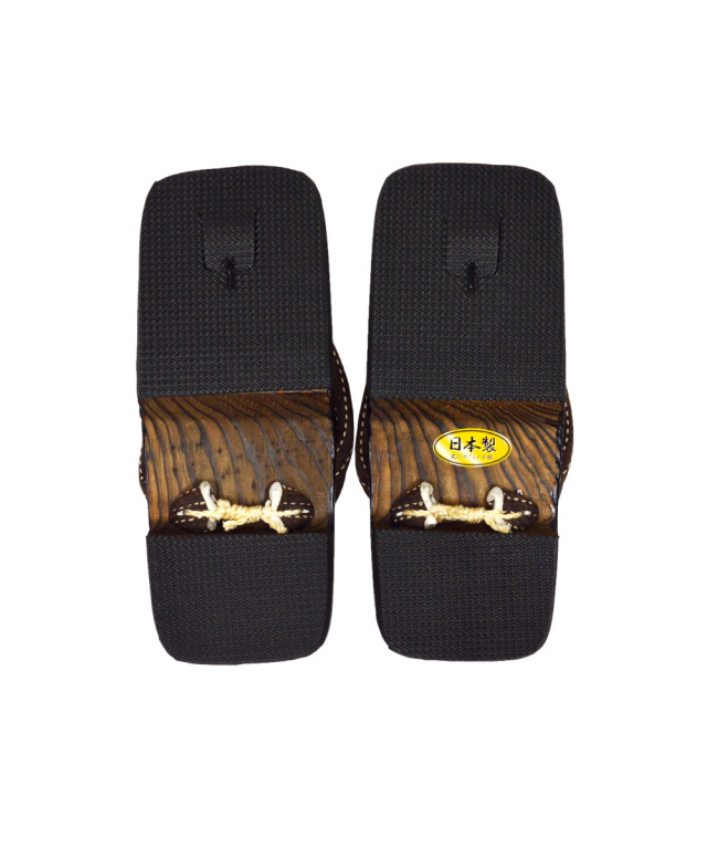 刺子織鼻緒下駄