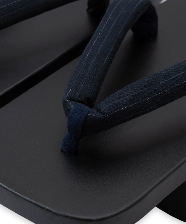 近江ちぢみ絣織鼻緒桐下駄