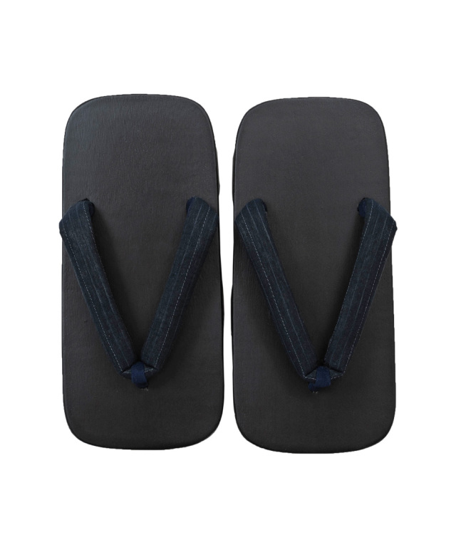 近江ちぢみ絣織鼻緒桐下駄