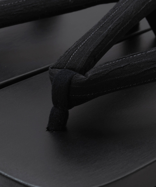 近江ちぢみ絣織鼻緒桐下駄