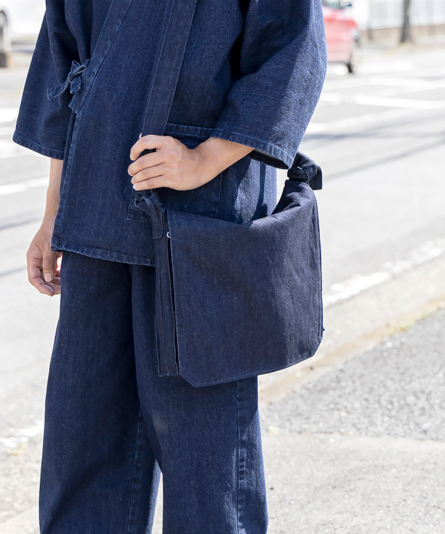 9004 カイハラデニム・11オンス頭陀袋 No.1 濃紺