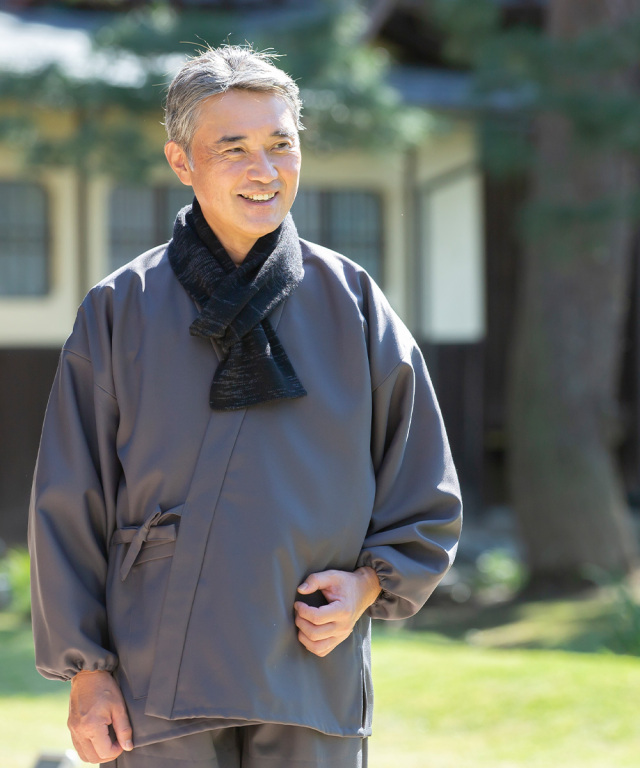 ウール差し込みマフラー絣