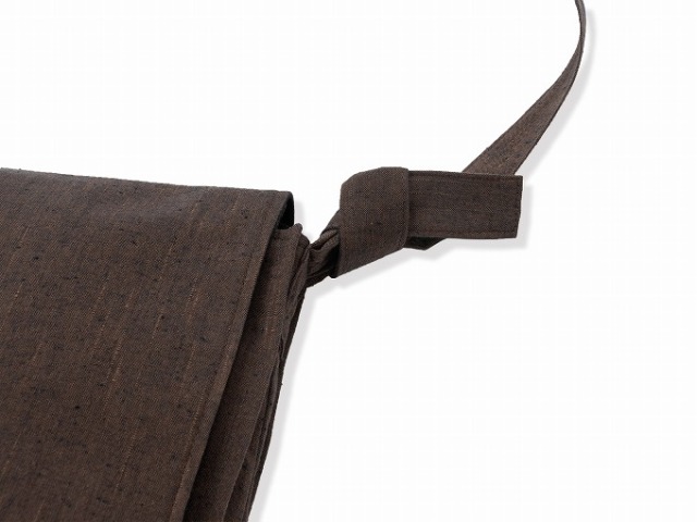 たてスラブ頭陀袋ミニ 茶