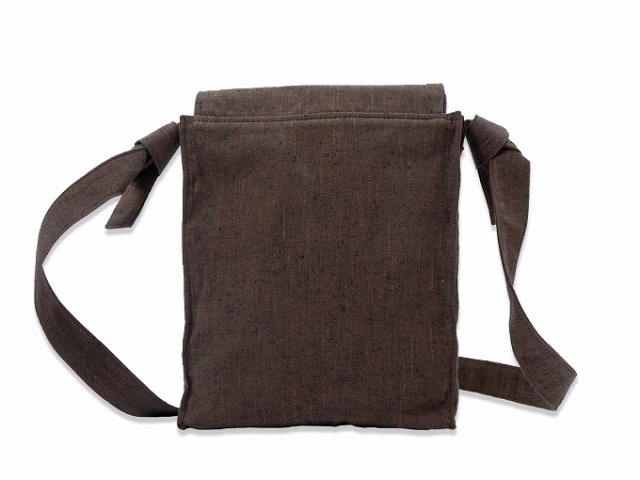 たてスラブ頭陀袋ミニ 茶