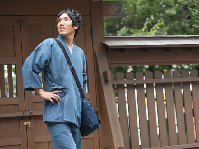 刺子織ショルダーバッグ