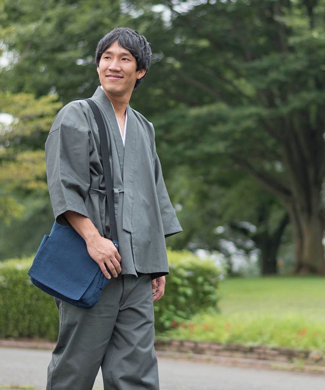 刺子織ショルダーバッグ
