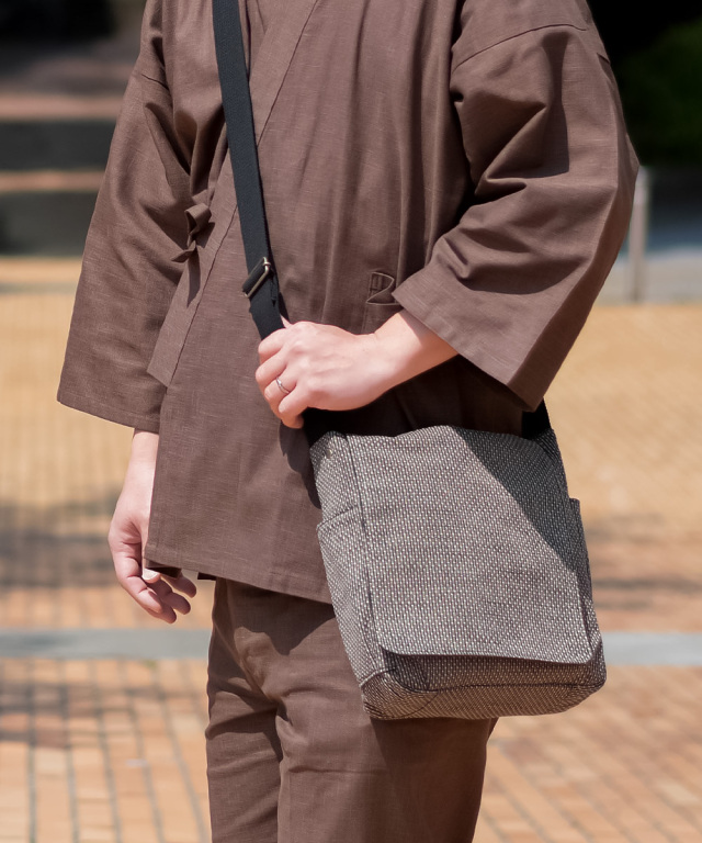 刺子織ショルダーバッグ