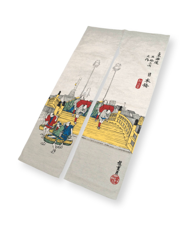 浮世絵のれん