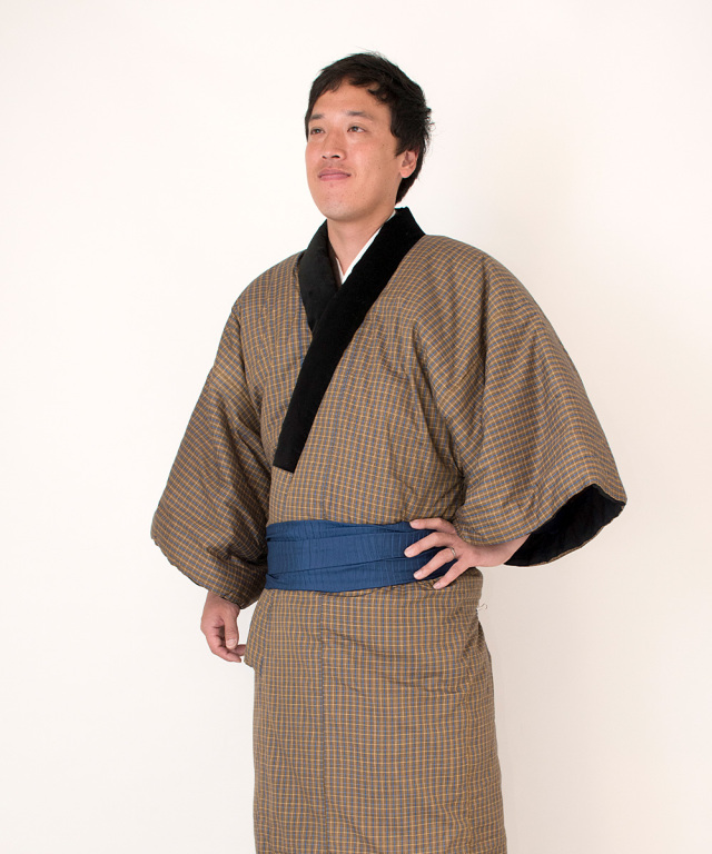 10010 丹前 No.2 茶 145cm丈