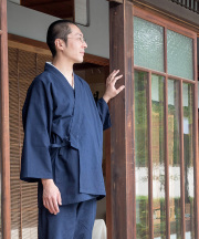 藍染作務衣（ほんあいぞめさむえ） 日本の伝統色－作務衣通販 和粋庵
