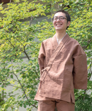 柿渋染作務衣（かきしぶぞめさむえ） 日本の伝統色－作務衣通販 和粋庵