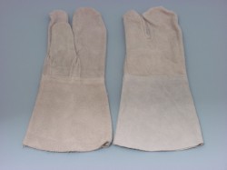 ３本指長皮手袋　溶接用　長革手袋　