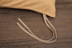 ひも付　小座布団カバー　なごみ　わら色