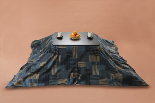 Kotatsu こたつ上掛け 正方形205cm角 縞づくし