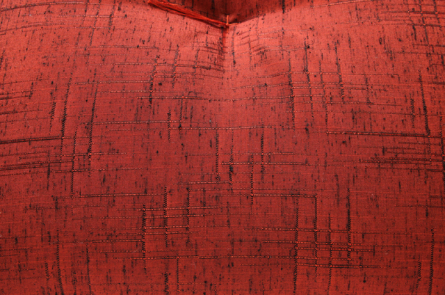 座布団 八端判 富士絹紬 茜色（あかねいろ） 通販-わたや森