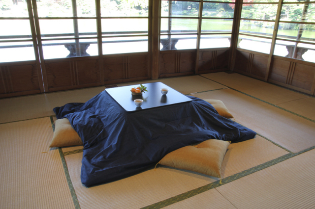 Kotatsu こたつ布団カバー 長方形（中）用 205cm×245cm なごみ こい藍