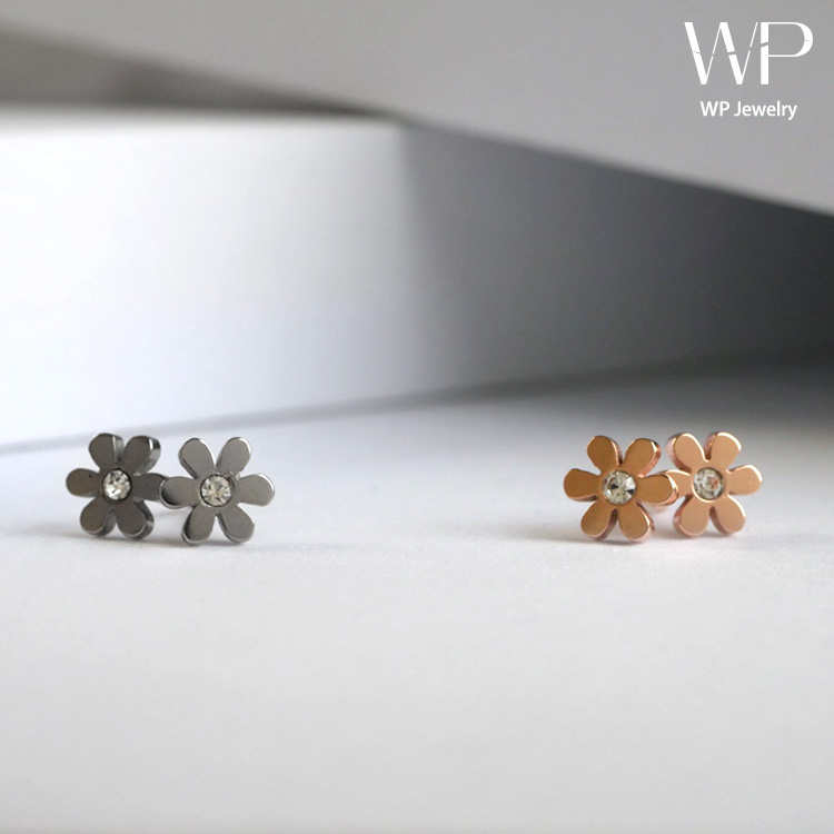 お花ジュエルピアス sces413