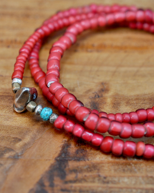 WATER限定 39 (SunKu/サンク) Antique Beads Necklace & Bracelet / アンティークビーズ ネックレス&ブレスレット