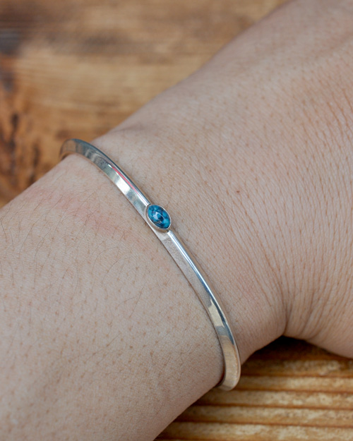 39 (SunKu/サンク)  Triangle Bangle(S) 925 w TURQUISE/ トライアングルバングル シルバー ターコイズ