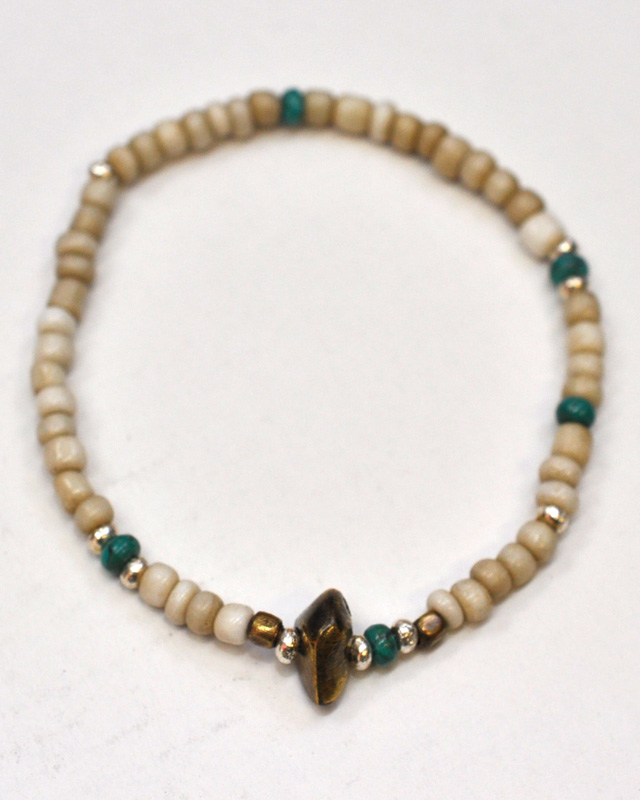 39 (SunKu/サンク) Antique & Turquise Beads Bracelet / アンティーク&ターコイズビーズ ブレスレット