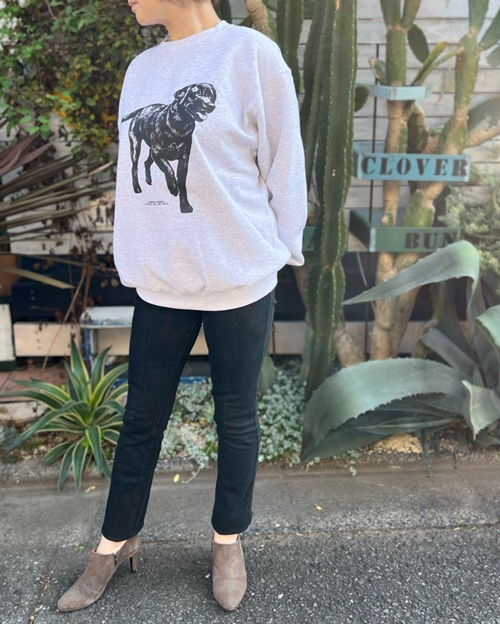 Coming & Going Designs(カミング&ゴーイング デザイン) Art Designs Crew Sweat/ Labrador Black