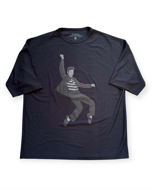 Cloveru (クローバル) Japan Made Recycle MUJI WIDE Tee "ELVIS"