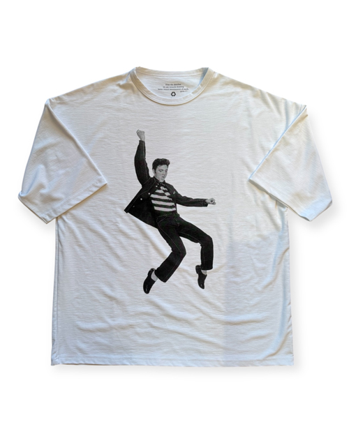 Cloveru (クローバル) Japan Made Recycle MUJI WIDE Tee "ELVIS"