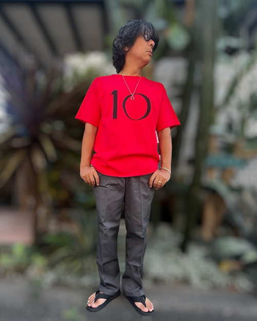 LIFE IS .... 10th Anniversary ROUGH NECK TEE