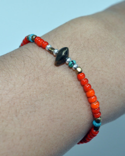39 [SunKu] サンク White Heart Beads Bracelet