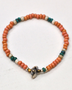 39 (SunKu/サンク) Antique & Turquise Beads Bracelet / アンティーク&ターコイズビーズ ブレスレット